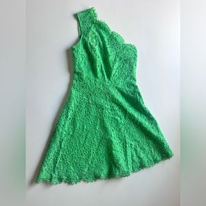 Shoshanna: Maia Lace Dress one shoulder